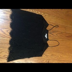 The Whistles Black Lace Tank Top